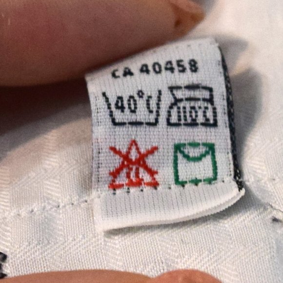 Men's Antonio Valente Crossover Trim Fit White Cotton Dress Shirt - Picture 8 of 9